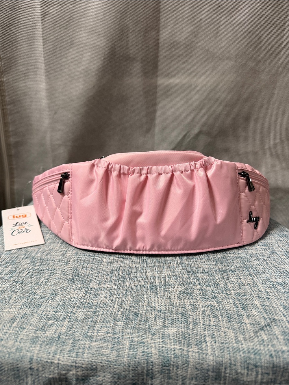 lug Pink Quilted Crossbody/Fanny Pack